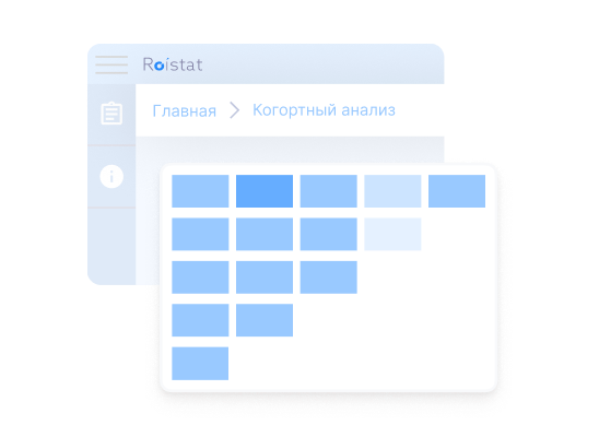 Выберите временной интервал и метрику для когорты